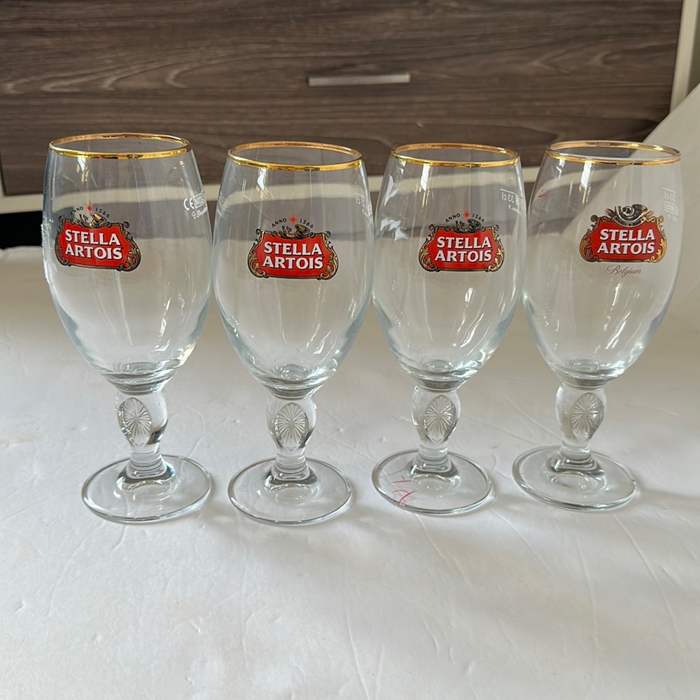 Stella Artois beer glasses